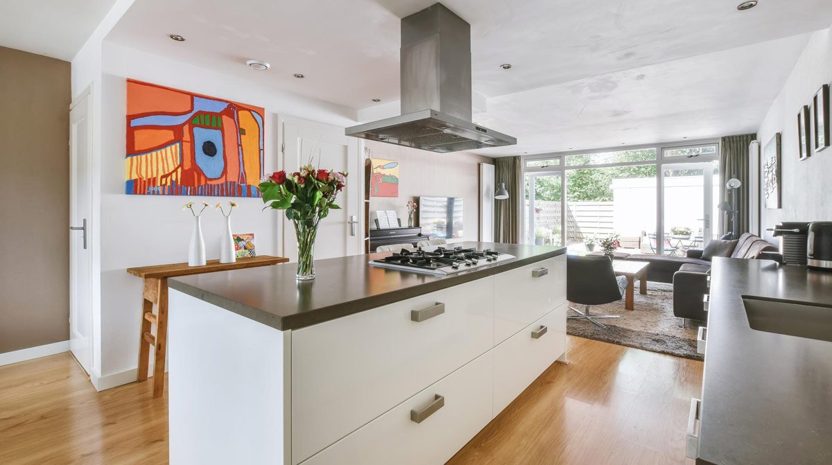 Cuisine moderne avec ilot central