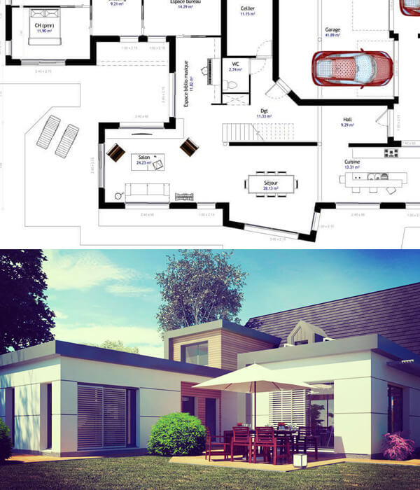 Plan maison sur-mesure